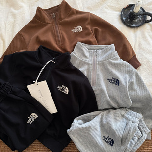 2025春季新款童装宝宝运动套装薄款字母洋气男女童卫衣卫裤两件套