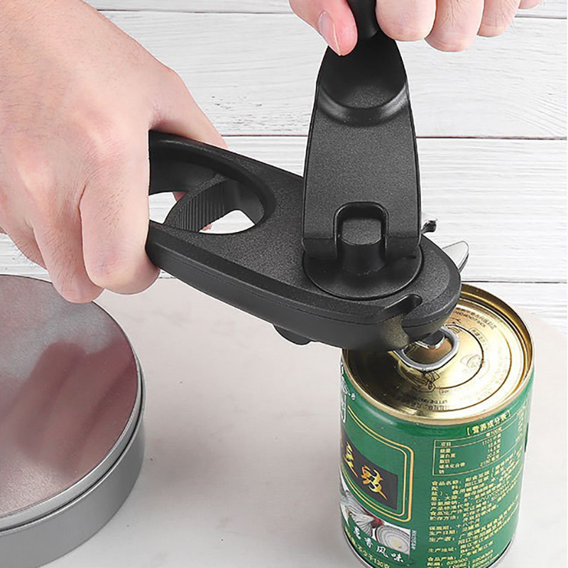 罐头开罐器多功能开瓶器手摇猫罐头八合一开罐器开啤酒磁吸起子