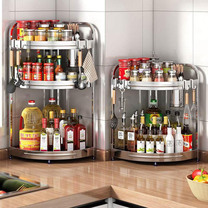 304不锈钢厨房墙角落多功能调料品置物架台面三角架刀架筷子收纳,厨房/烹饪用具,抹布架/厨房清洁收纳架,淘宝优惠券,粉丝福利购,淘宝优惠卷