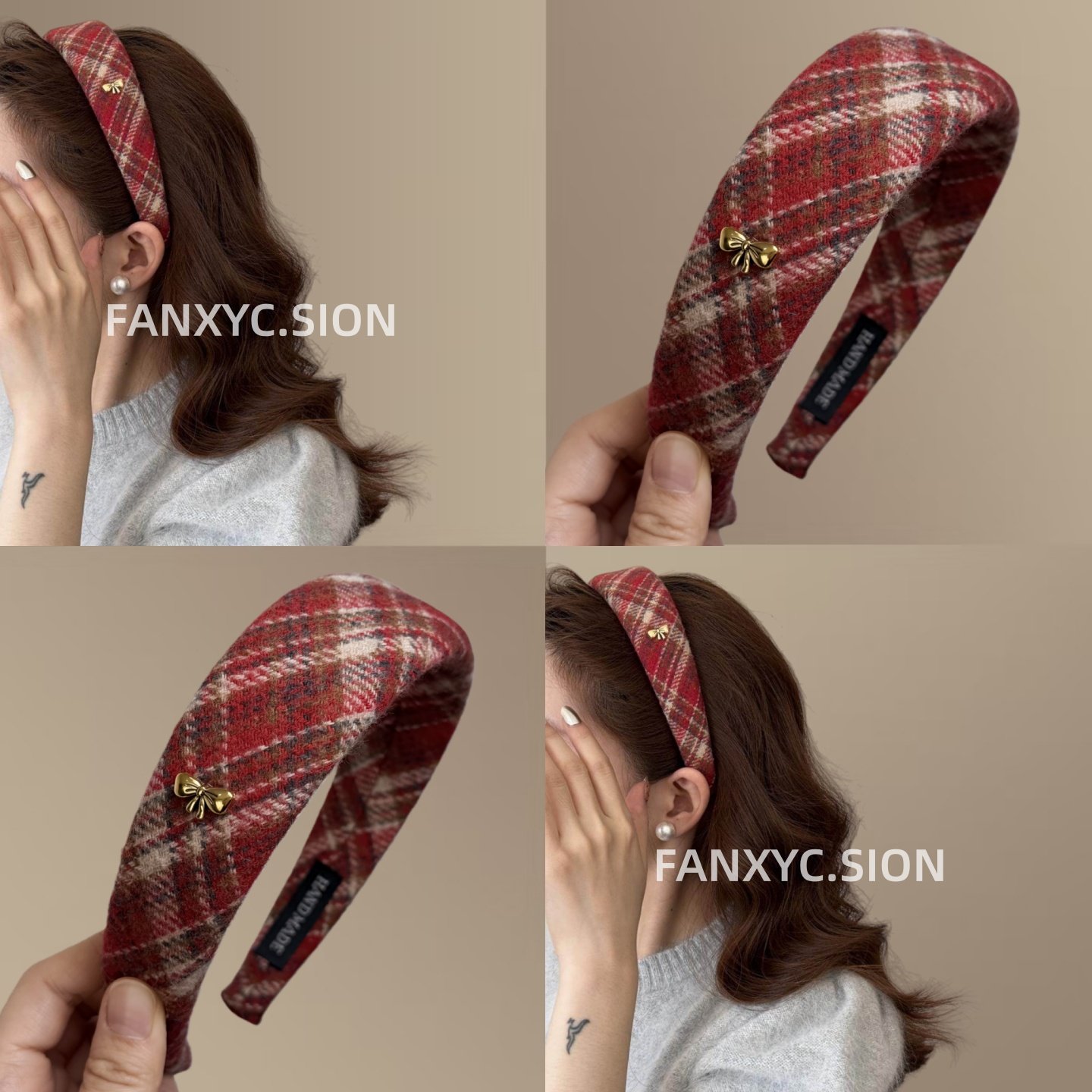 【红菱莓格】韩系金标蝴蝶结发箍高级感百搭头箍时髦复古旅行发卡,户外/登山/野营/旅行用品,旅行发卡,淘宝优惠券,粉丝福利购,淘宝优惠卷