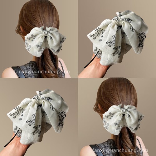 法式复古小清新碎花后脑勺