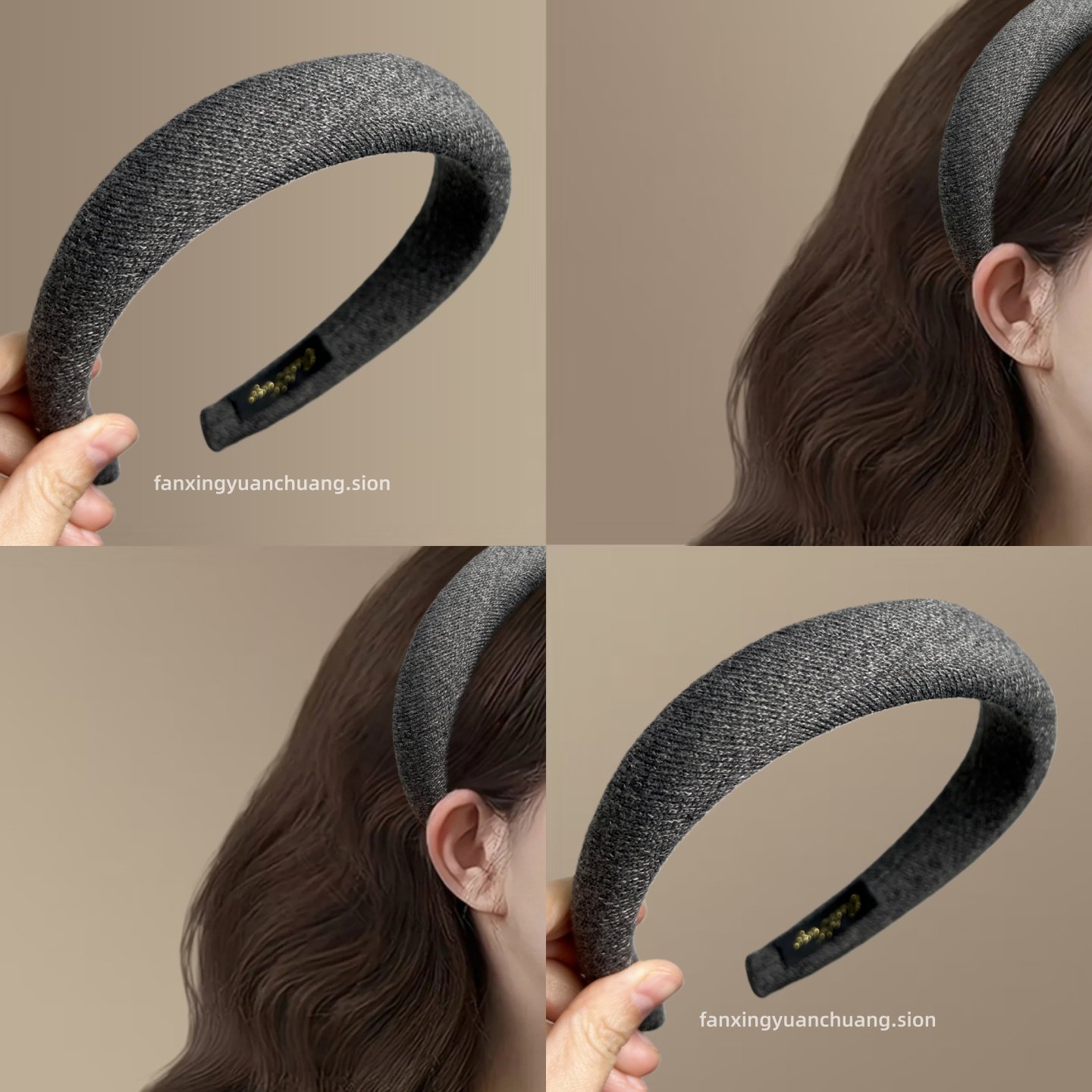 韩版网红复古百搭针织发箍