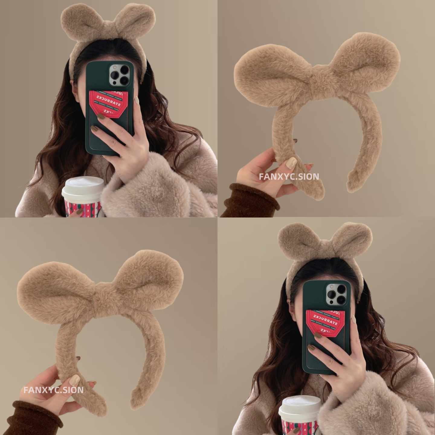 可爱防滑清新头箍束发