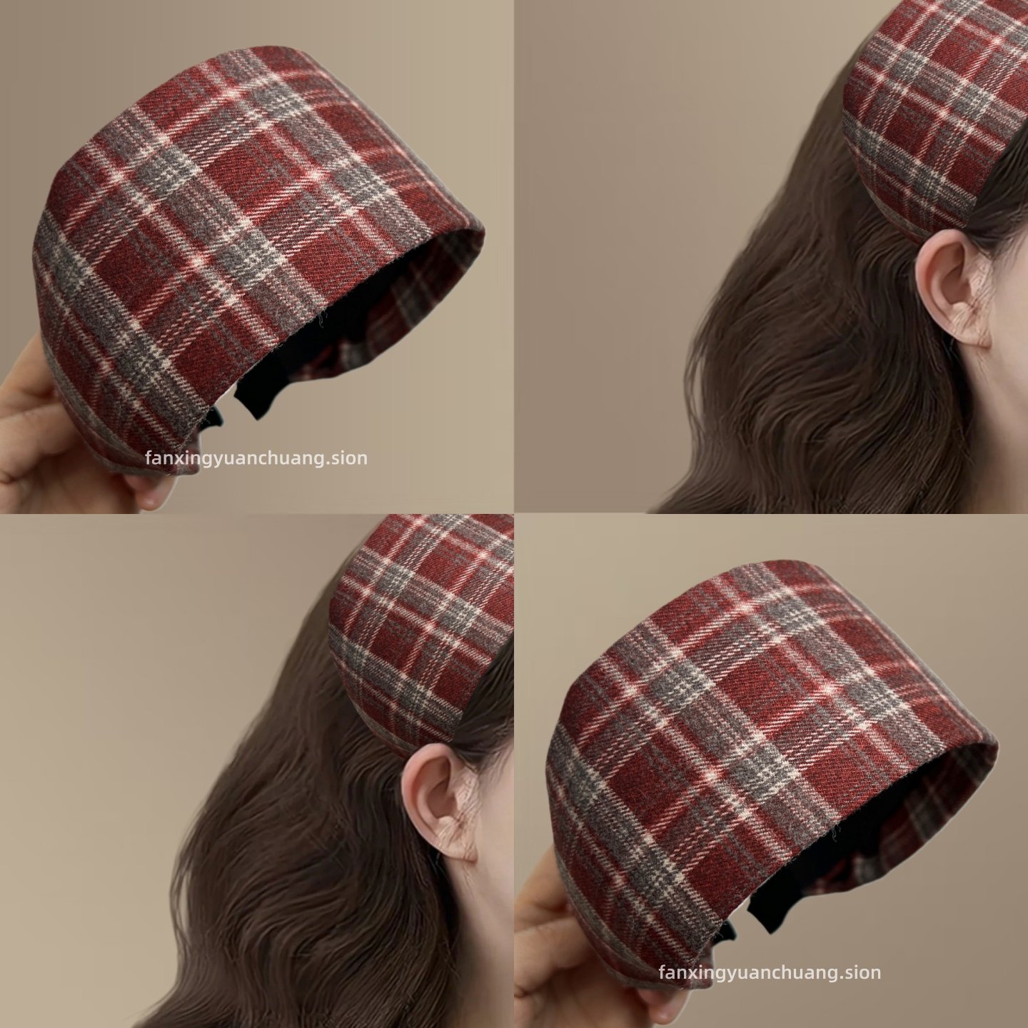 【巴黎画廊】学院风格纹宽发箍带齿防滑头箍遮发缝显脸小旅行发卡,户外/登山/野营/旅行用品,旅行发卡,淘宝优惠券,粉丝福利购,淘宝优惠卷