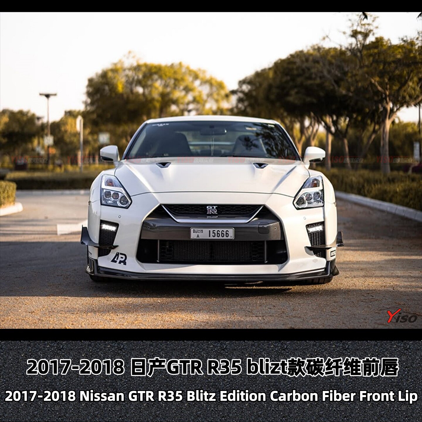 17-18日产GTRR35blizt碳纤前唇