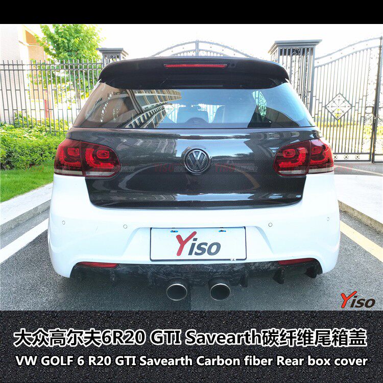 适用于高尔夫6R20后盖golf 碳纤维6R后盖后车门6R GTI碳纤维尾盖