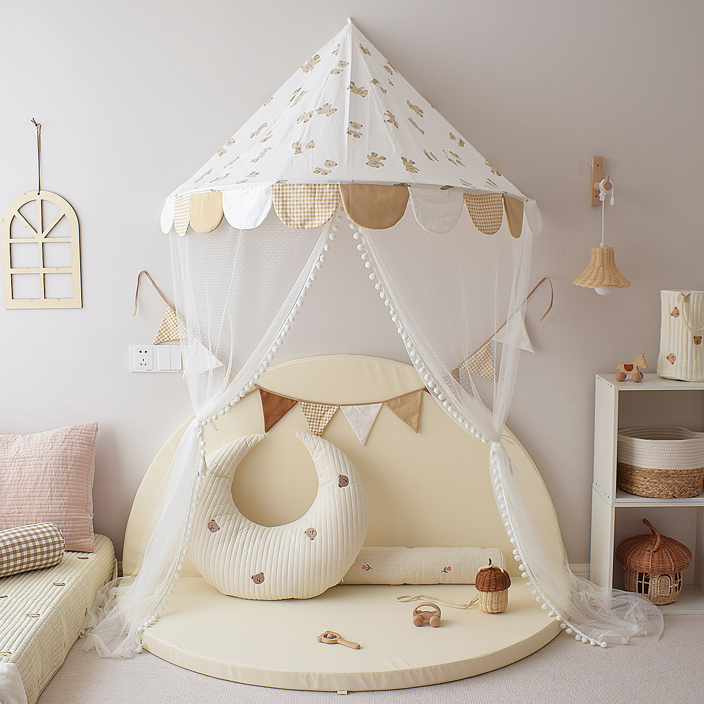 儿童帐篷公主游戏屋儿童房壁挂婴儿蚊帐床头装饰床幔读书角礼物,玩具/童车/益智/积木/模型,儿童帐篷/游戏屋,淘宝优惠券,粉丝福利购,淘宝优惠卷