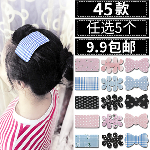 可爱刘海贴碎发贴成人布艺魔法贴头饰固定头发魔术贴发帖粘发饰女