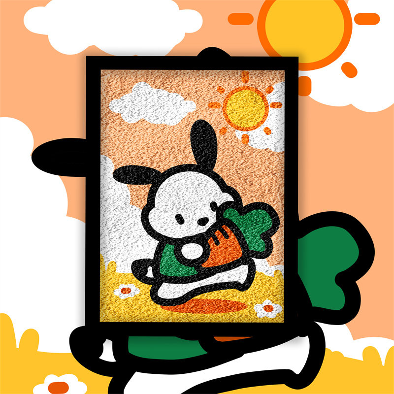 帕恰狗儿童DIY手工纸浆画