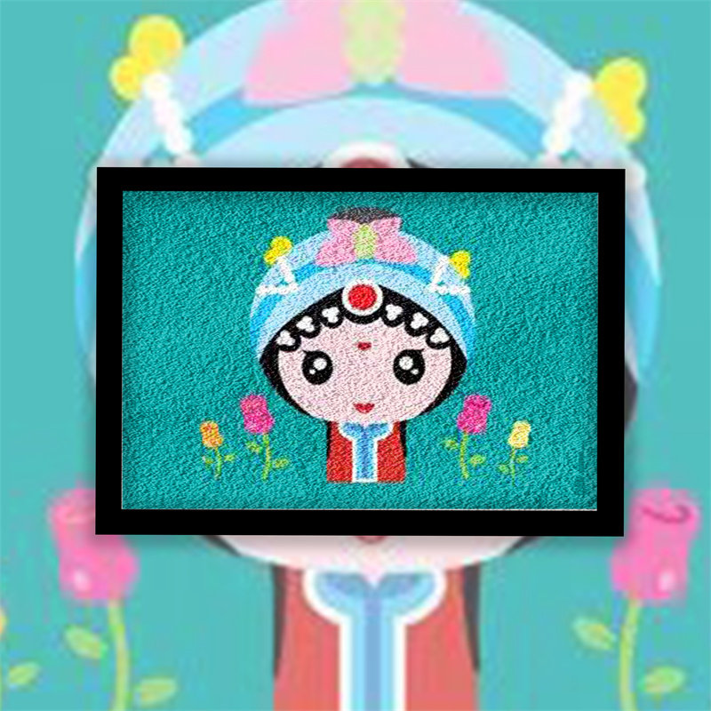非遗文化DIY手工纸浆画京剧戏曲