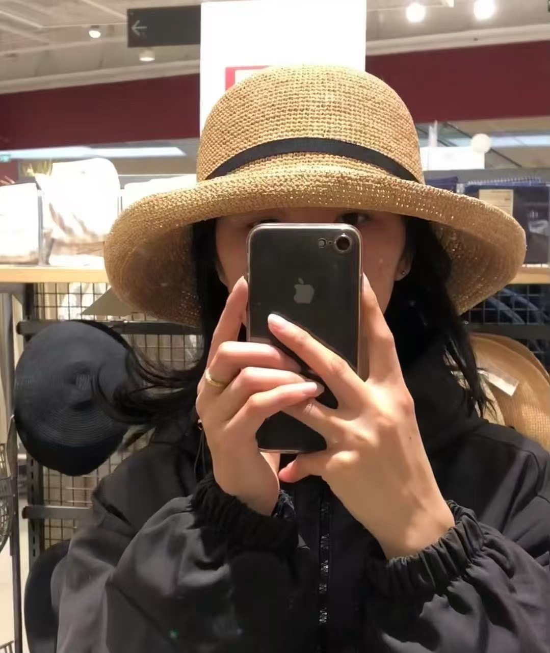 日系拉菲草钩针草帽女夏季优雅百搭大檐可折叠遮阳帽MJ同款盆帽潮