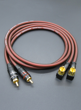发烧级莲花rca二对二红白音频线 汽车音响 功放 CD音频连接信号线