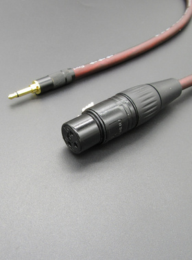 3.5mm单声道转卡农母/公调音台线手机电脑电容麦克风话筒连接线