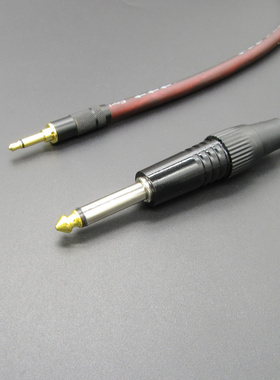 发烧级 3.5单声道转6.5 电脑 功放 音响 连接线3.5转6.35音频线