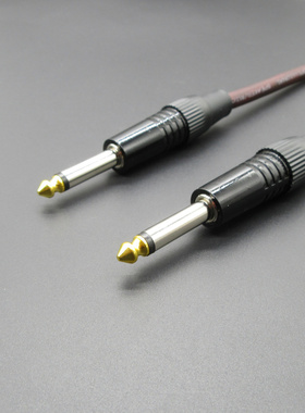 发烧级6.35大二芯公对公对录线 功放话筒线 电吉他音响降噪音频线