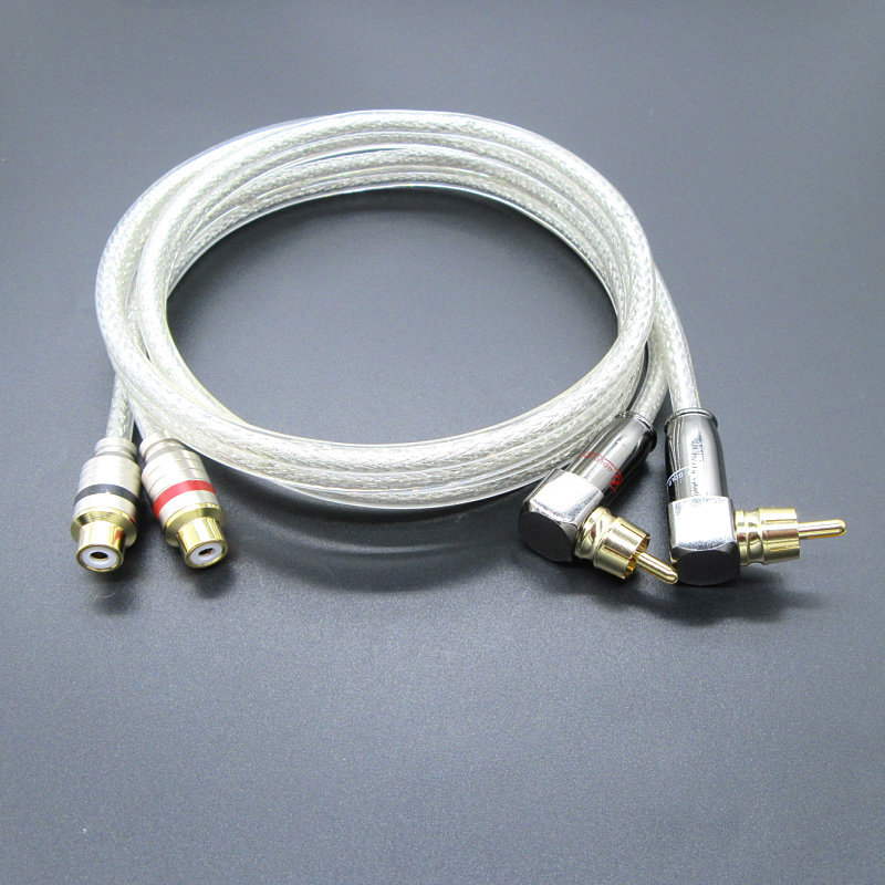 莲花二对二公对母音响音频延长线