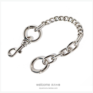 银色创意链条O形饰链链金属包带小包链挂链配件包装饰链包链