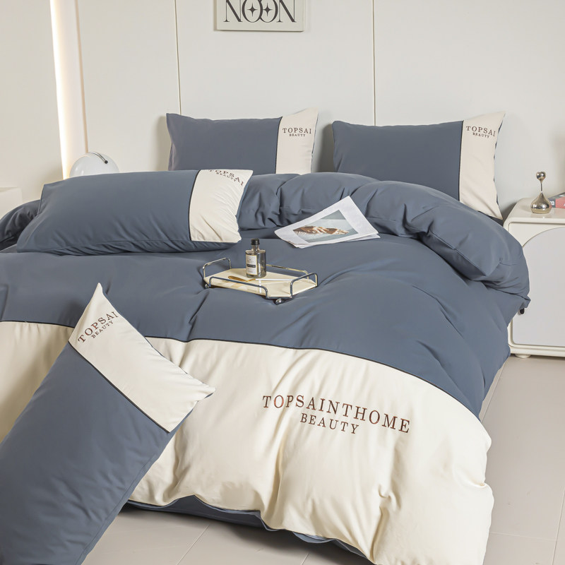 全棉A类亲肤裸睡床单被套简约