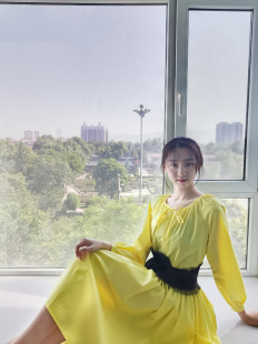 可定制 森系少女感复古文艺气质灯笼袖长袖连衣裙女初恋裙小仙女