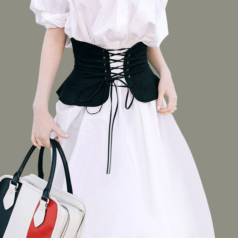 可定制森系小仙女少女宽高腰束腰