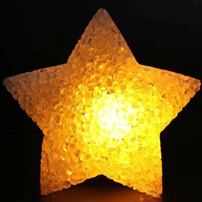 青岛发货手持小星星灯手捧舞蹈表演大合唱手拿发光五角星装饰道具