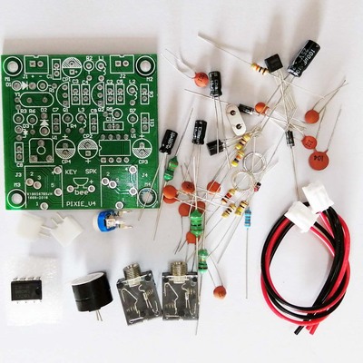 4.1版 PIXIE 套件 CW收发报机 电报机短波电台无线电台7.023M