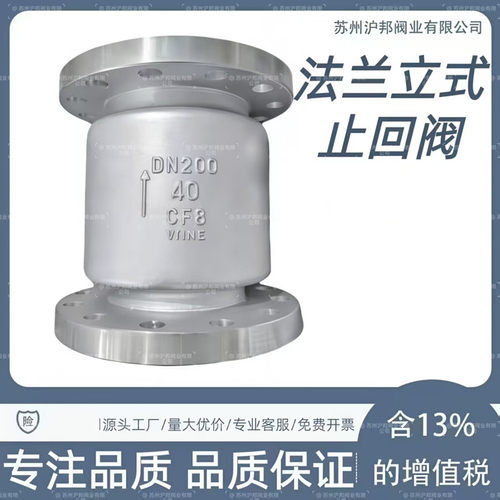 304316L不锈钢立式法兰止回阀
