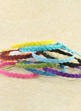 波西米亚手工编织手绳百搭淡雅