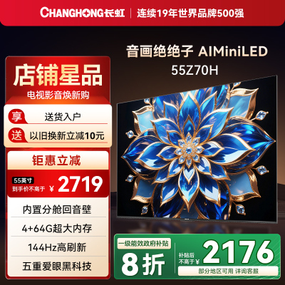长虹欧宝丽55英寸4K智能网络电视
