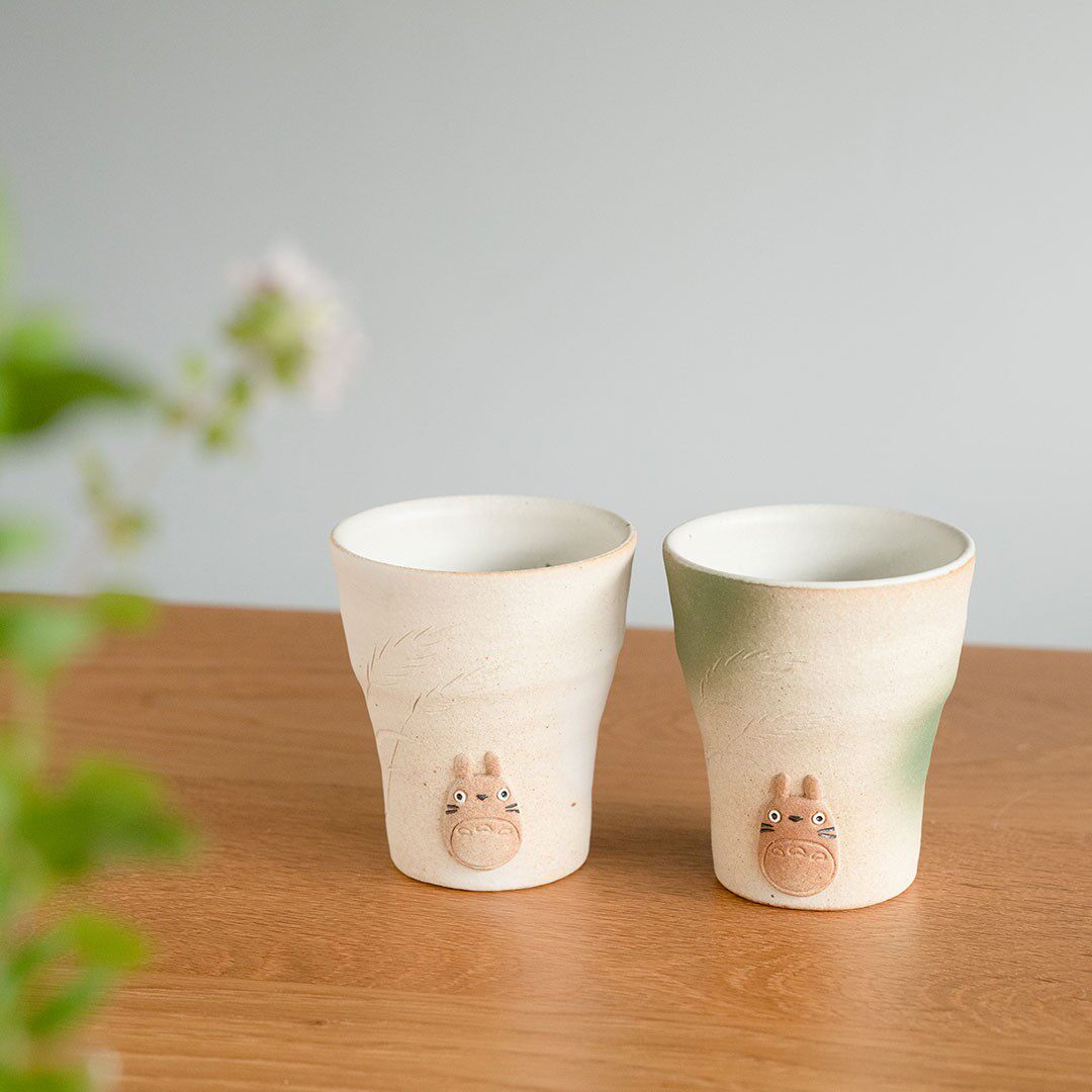 吉卜力正品粗陶杯子动漫龙猫水杯
