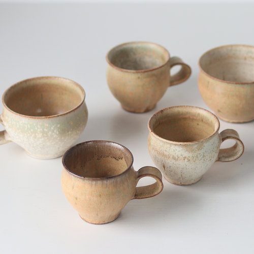 日本广川温手作拿铁咖啡杯