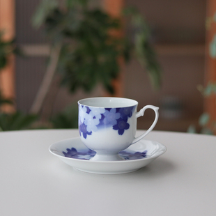 日本原装进口香兰社瓷器有田烧咖啡杯碟茶杯日式下午茶青花杯送礼