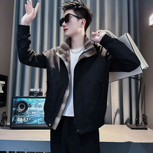 社会小伙店主风潮男夹克外套 J228 新款 P98控138 黑1 春装