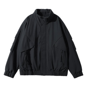 F216-P138 控188 社会小伙立领棉衣外套潮流修身棉服男 黄1图片