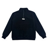 W208R-P78控108冬季小伙圆领拉链加绒加厚卫衣男店主风卫衣黑1，男装卫衣，电商A346