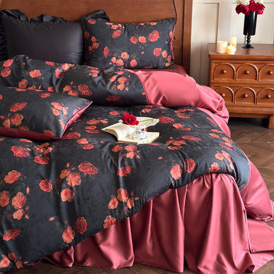 热海玫瑰︱法式复古全棉四件套