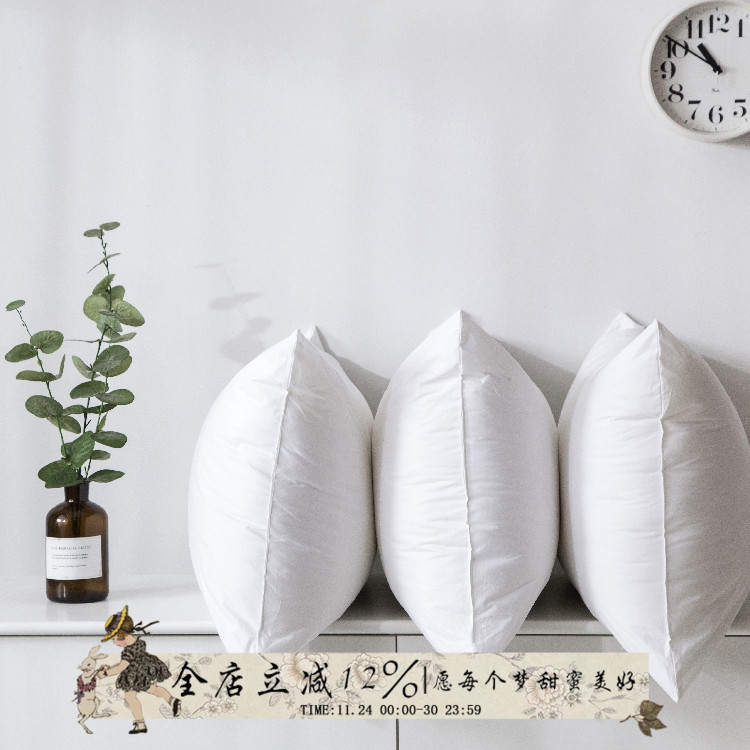 全棉羽丝绒酒店单人可水洗枕头