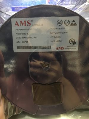 整盘 全新原装AMS不是国产 AMS1117-3.3V 稳压芯片降压IC SOT89