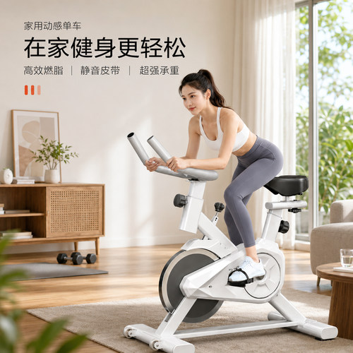 动感单车家用健身器材健身房专用室内运动减肥静音智能动力自行车