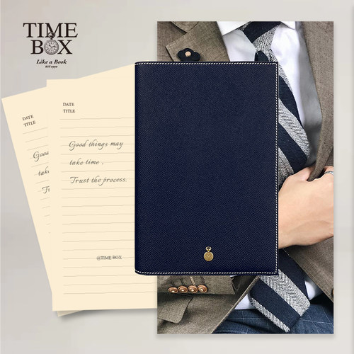 TIMEBOX法国EPSOM牛皮硬面本