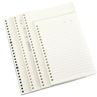 活页本替芯A5网格康奈尔错题20孔B5可拆卸26孔笔记本A4小方格夹纸内页扣环外壳格子空白替换线圈本芯加厚可拆