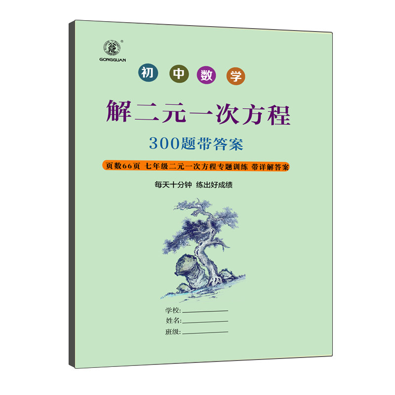初中数学二元一次方程专项训练七年级下册解二元一次方程式组专项