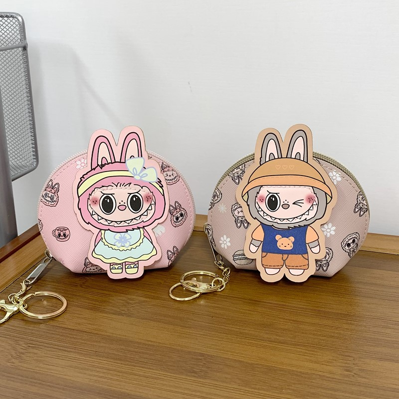 新款时尚休闲简约女生手拿包百搭卡通可爱迷你挂件包零钱包装饰包