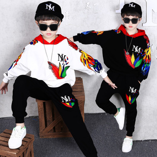 男童春秋套装2026新款中大童男孩帅气春装儿童时髦炸街运动潮童装