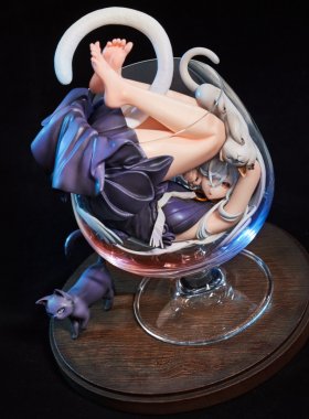 正版WeArtDoing杯中猫女-银月&绯夜少女手办GK潮玩模型