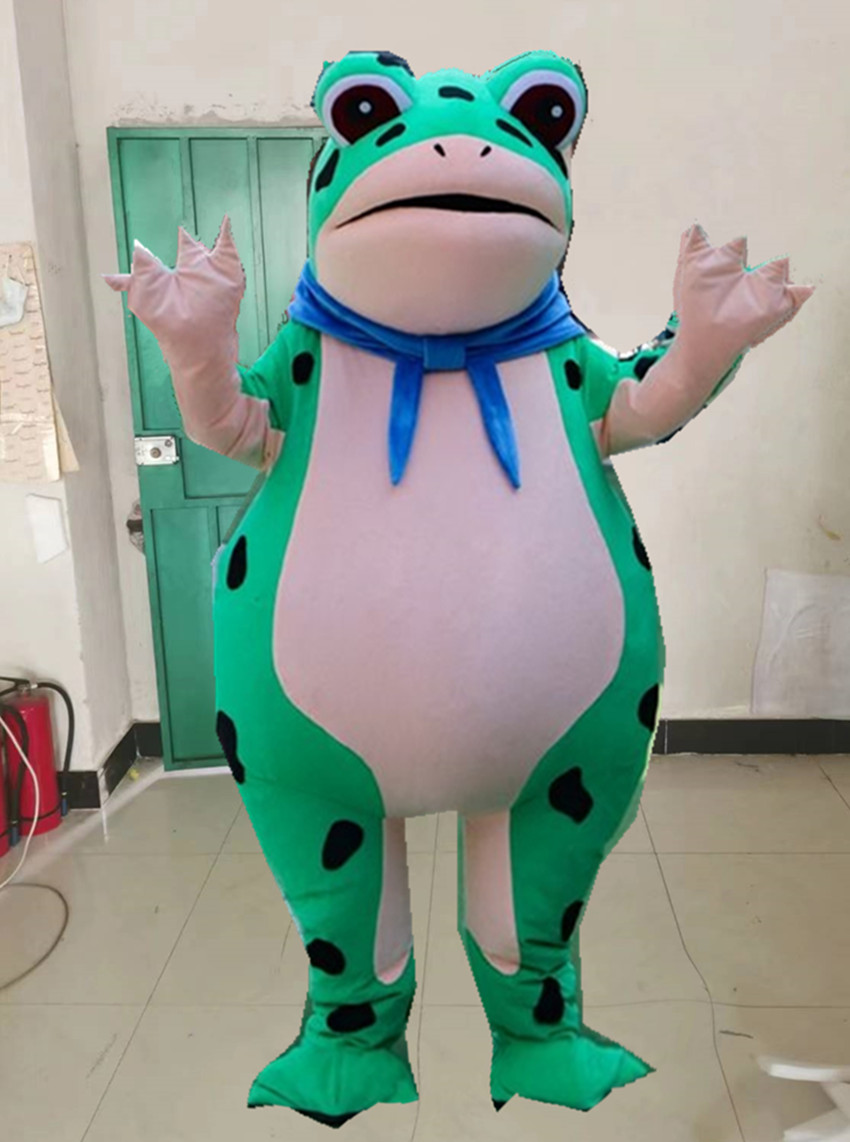 充气青蛙卡通人偶服装癞蛤蟆搞笑夏天玩偶动物道具服行走表演头套图片