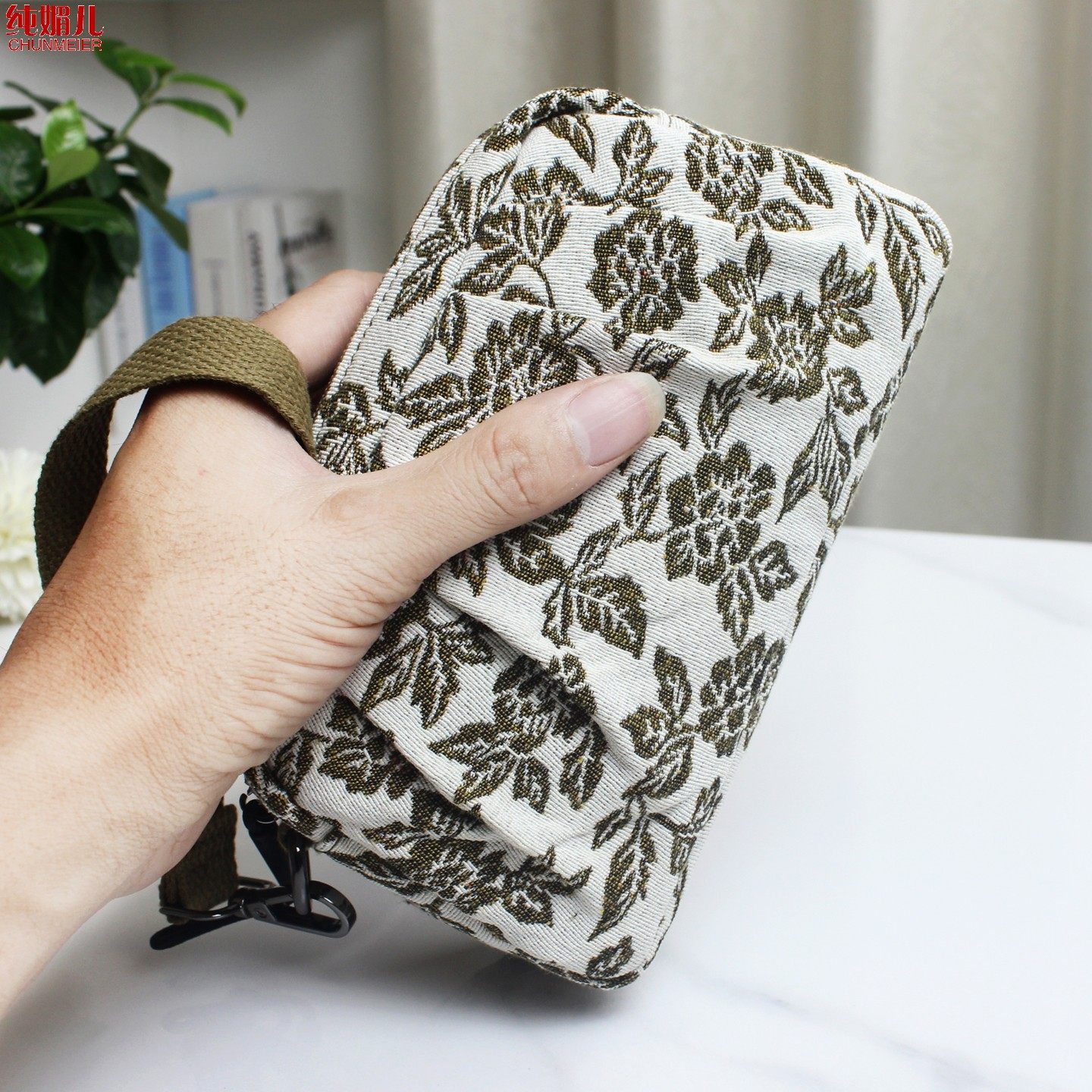 纯媚儿日韩风花卉刺绣手机包女便携手拿包轻便零钱包钥匙收纳小包,箱包皮具/热销女包/男包,手机包,淘宝优惠券,粉丝福利购,淘宝优惠卷