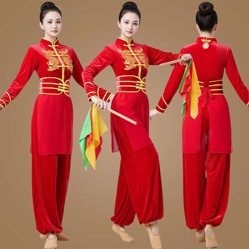 新款广场舞服装秋冬舞蹈服