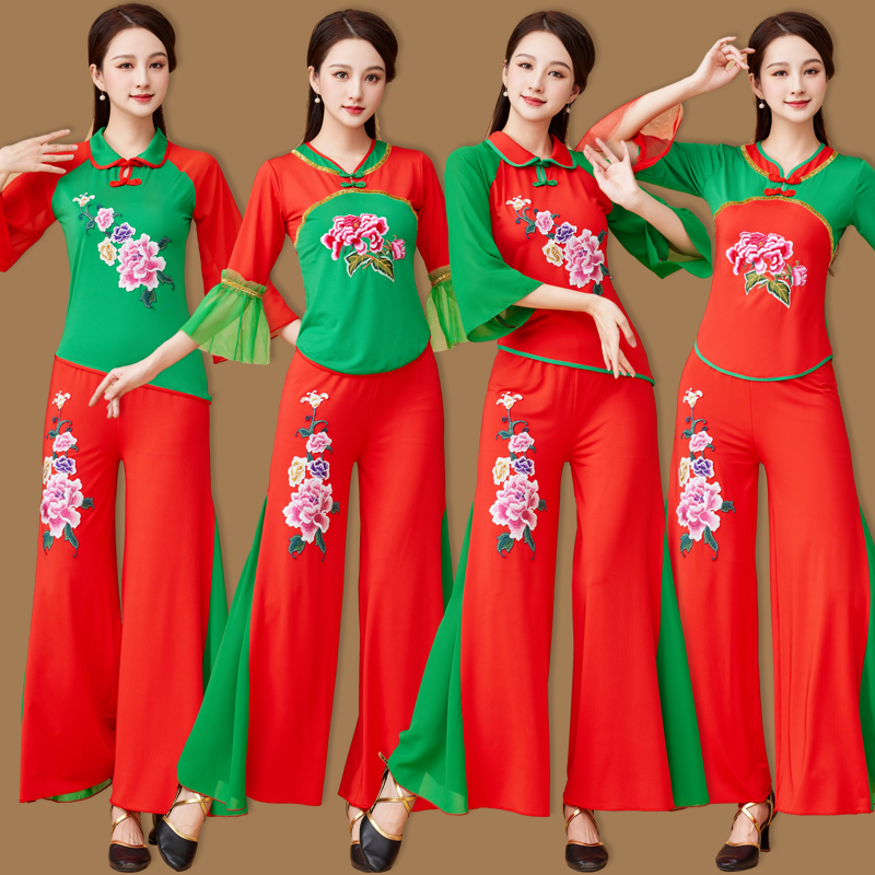 广场舞服装女新款套装