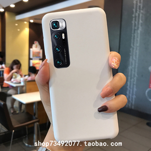 适用小米10s手机壳至尊纪念版液态硅胶10ultra牛奶色5G白色包按键